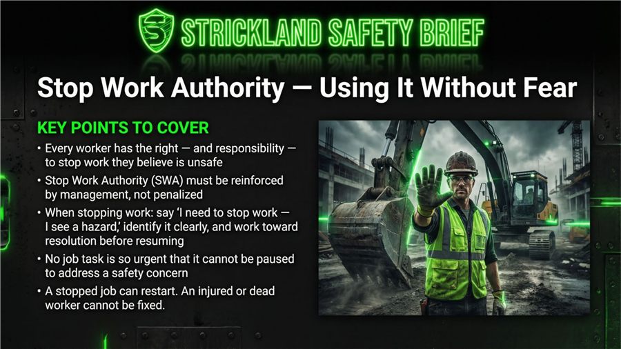 Safety brief slide 5